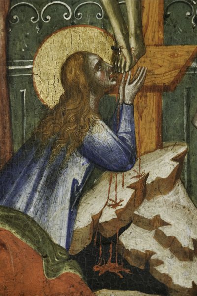 مريم المجدلية ، بالتفصيل من Polyptych من الصلب مع القديسين بواسطة باولو فينيزيانو