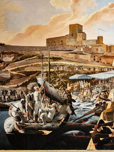 سمك التونة ماتانزا في سولانتو بحضور العائلة المالكة بواسطة باولو دي ألبرتيس