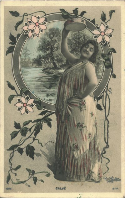 إيما كالفي في دور كارمن بواسطة استوديو باريس للتصوير Reutlinger