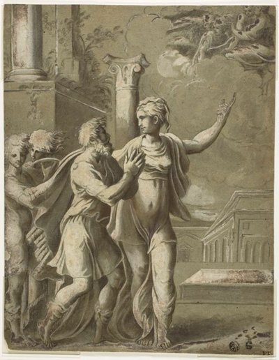 أغسطس و Tiburtine Sibyl بواسطة بارميجيانينو