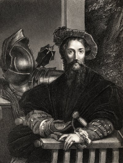 كريستوفر كولومبوس (1451-1506) (النقش) بواسطة بارميجيانينو
