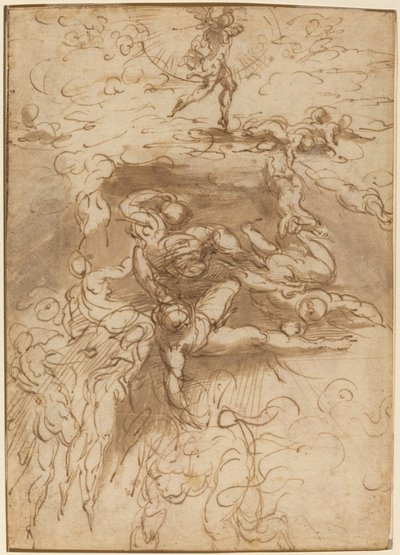 سقوط الملائكة المتمردين [وجه الوجه] بواسطة بارميجيانينو