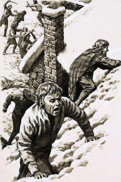 مذبحة جلينكو (غواش على ورق) بواسطة بات (1907-95) نيكول
