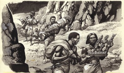 لصوص مقابر الفراعنة المفقودة (غواش على ورق) بواسطة بات (1907-95) نيكول