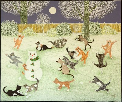 اقتحام الحظيرة، 2011 (أكريليك على كاليكو) بواسطة بات سكوت