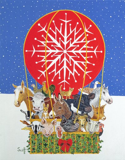 رحلة عيد الميلاد (زيت على قماش) بواسطة بات سكوت