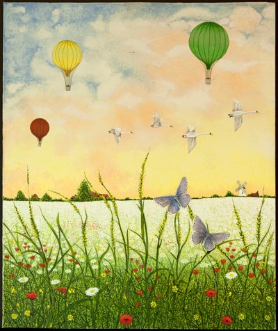 هاي فلايرز، 2011 (أكريليك على كاليكو) بواسطة بات سكوت