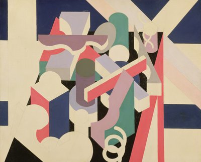 PaintingNature Morte ، 1923-1924 (زيت وقلم رصاص على قماش) بواسطة باتريك هنري بروس