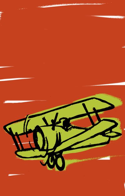 طائرة، 2021 (رقمي) بواسطة باتريسيا لا بورتا