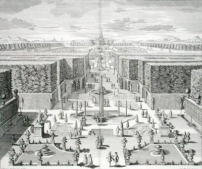 حدائق مائية من "فورستليشر بوميستر" ، نقشها كارل رمشارد (1678-1735) ، نُشرت حوالي 1711-16 (نقش) بواسطة بول ديكر