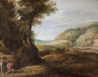 منظر طبيعي مع القديس هوبرت والأيل ، حوالي عام 1615 (زيت على قماش) بواسطة بول بريل أو بريل