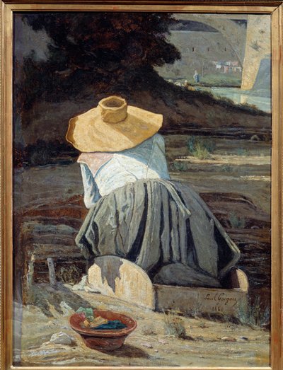 غسالة. لوحة بول كاميل غويغو (1834-1871) بواسطة بول كاميل جويجو