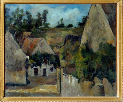 Carrefour de la rue Remy in Auvers sur Oise (Auvers-sur-Oise) لوحة بواسطة Paul Cezanne (1839-1906) 1873 Sun. 0.38 × 0.45 م باريس ، متحف أورساي بواسطة بول سيزان