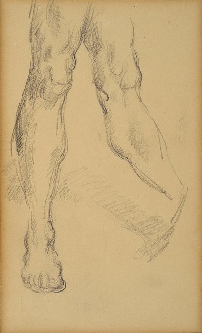 دراسة الساقين. رسم بول سيزان (1839-1906). الرصاص على الورق. خافت: 19،4 × 11،8 سم. Musee Granet ، إيكس إن بروفانس. بواسطة بول سيزان