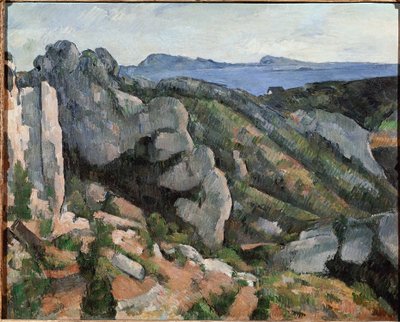 الصخور في Estaque (زيت على قماش بواسطة بول سيزان
