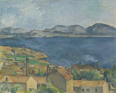 خليج مرسيليا ، شوهد من L&39;Estaque ، حوالي عام 1885 (زيت على قماش) بواسطة بول سيزان