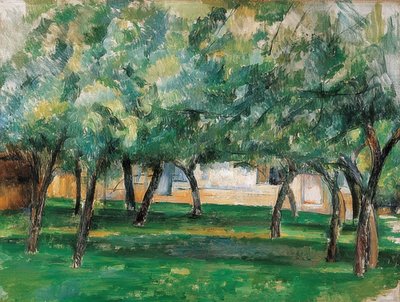 العزبة في نورماندي. حوالي 1885-1886 بواسطة بول سيزان