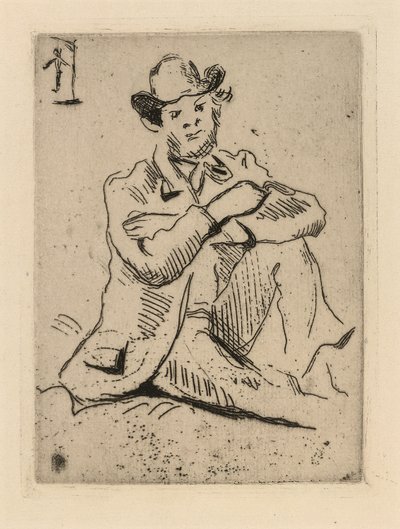 Guillaumin مع الرجل المشنوق بواسطة بول سيزان