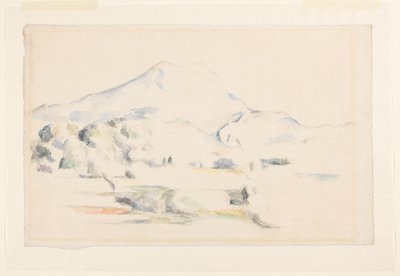مونتاني سانت فيكتوار ، c1885-87 (جرافيت وألوان مائية على ورق مضغوط) بواسطة بول سيزان