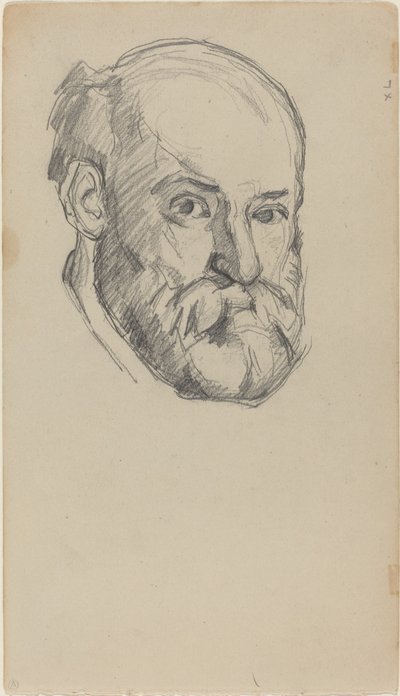 بورتريه ذاتي [وجه الصفحة] ، ج. 18801882. بواسطة بول سيزان