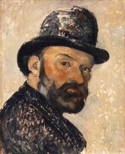 بورتريه ذاتي مع قبعة الرامي ، 1885-1886. بواسطة بول سيزان
