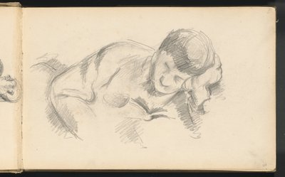 ابن الفنان متكئاً على مرفقه ، ج. 1887. بواسطة بول سيزان