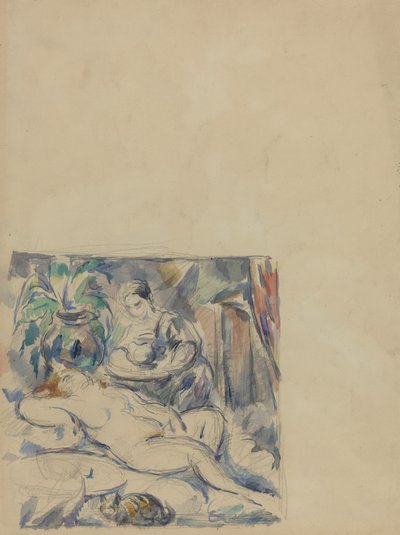 الاستيقاظ ، ج. 1880. بواسطة بول سيزان