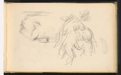 مستحمات ولفافة ورق بواسطة بول سيزان