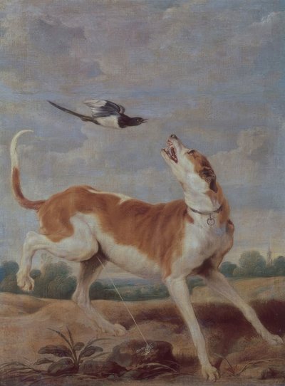El perro y la picaza &39;، القرن السابع عشر ، زيت على قماش ، 115 سم × 83 سم ، P01868 بواسطة بول دي فوس