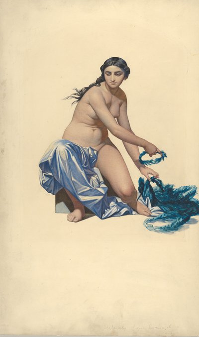دراسة لشخصية الشهرة ، من Hémicic des Beaux-Arts ، مدرسة الفنون الجميلة ، كاليفورنيا. 1837-41. بواسطة بول ديلاروش