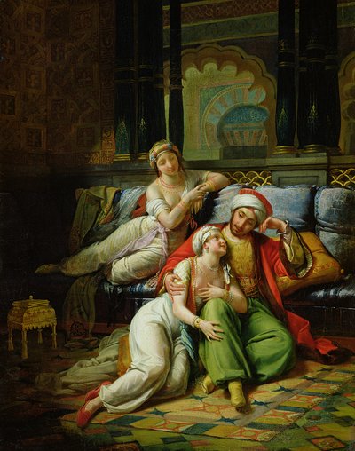 شهرزاد (زيت على قماش) بواسطة بول إميل (1794-1874) ديتوش