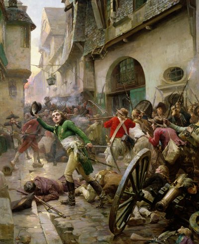 هنري دي لاروشاكويلين (1772-1794) في معركة شوليه ، 17 أكتوبر 1793 بواسطة بول إميل بوتيني