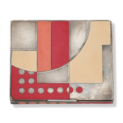علبة سجائر آرت ديكو ، 1930 (فضي ، معدن مطلي بالفضة ، ورنيش) بواسطة Paul-Emile Brandt