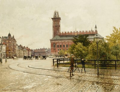 Raadhuspladsen ، كوبنهاغن ، 1893 بواسطة بول فيشر