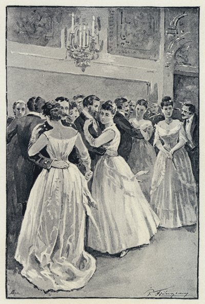 رسم توضيحي لـ Anna Karenina: Kitty at the ball (litho) بواسطة بول فرنزيني