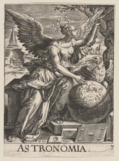 اللوحة 7: علم الفلك ، من The Seven Liberal Arts ، كاليفورنيا. 1628-1666. ، كاليفورنيا. 1628 - 66. بواسطة بول برينس