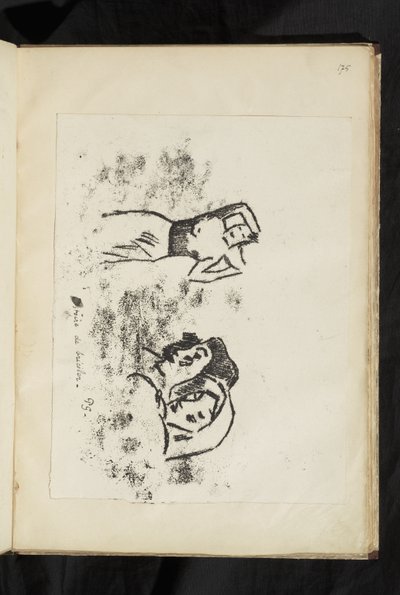 Avant et après - امرأة تحمل جرة على كتفها ورأسين من L'Appel بواسطة بول غوغان
