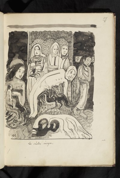 قبل وبعد - رسم "Les saintes images" بواسطة بول غوغان