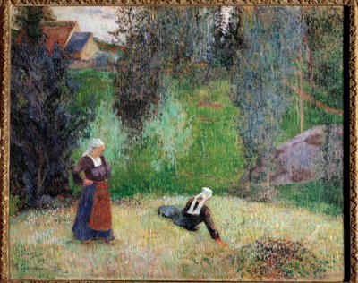 الزهور الأولى لبريتاني لوحة بول غوغان (1848-1903) بواسطة بول غوغان