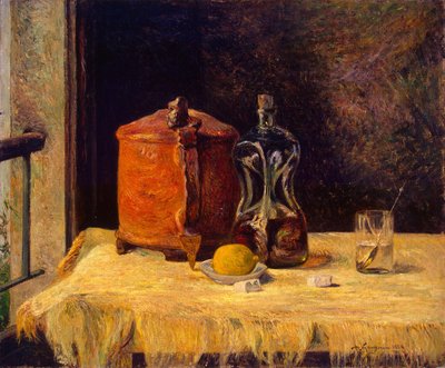 بالفرنسية: À la fenêtre, nature morte At the Window بواسطة بول غوغان