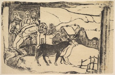 لو كالفاري بريتون ، 1898-99. بواسطة بول غوغان