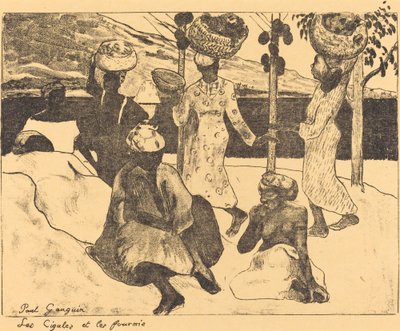 الجراد والنمل: ذاكرة مارتينيك السيكادا والنمل ، 1889. بواسطة بول غوغان