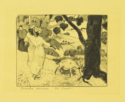 مارتينيك رعاة ، 1889 بواسطة بول غوغان