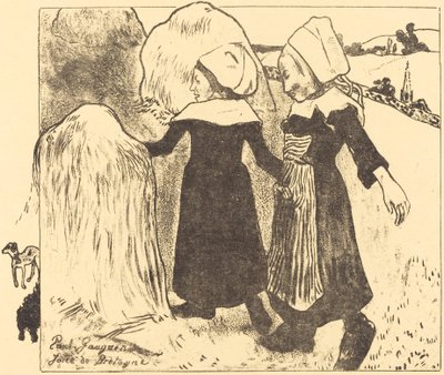 ملذات بريتاني أفراح من بريتاني ، 1889. بواسطة بول غوغان