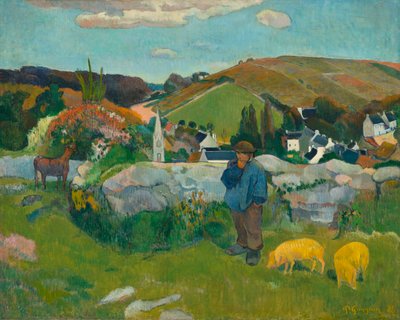 The Swineherd ، عام 1888 بواسطة بول غوغان