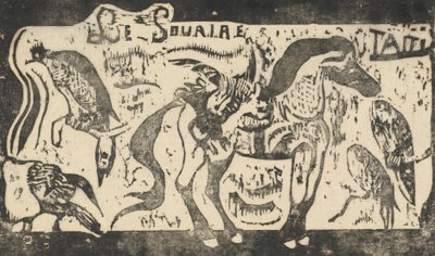 صفحة العنوان لـ Le Sourire ، عنوان الابتسامة ، في عام 1895 أو بعده. بواسطة بول غوغان