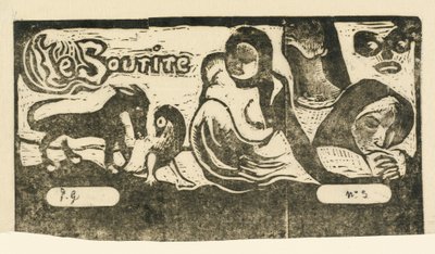 صفحة العنوان لـ Le Sourire ، عنوان الابتسامة ، في عام 1895 أو بعده. بواسطة بول غوغان