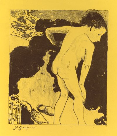 جناح Volpini: Breton Bathers Baigneuses Bretonnes ، 1889. بواسطة بول غوغان
