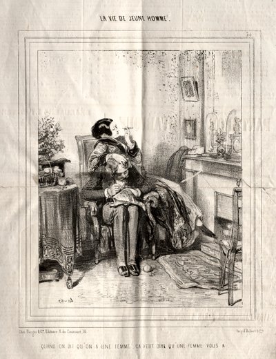 حياة شاب ، 1842. بواسطة بول جافارني