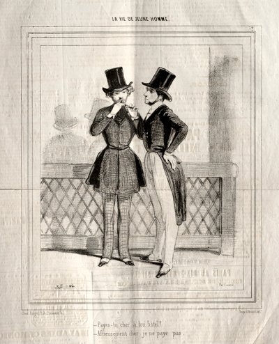 حياة شاب ، 1842. بواسطة بول جافارني